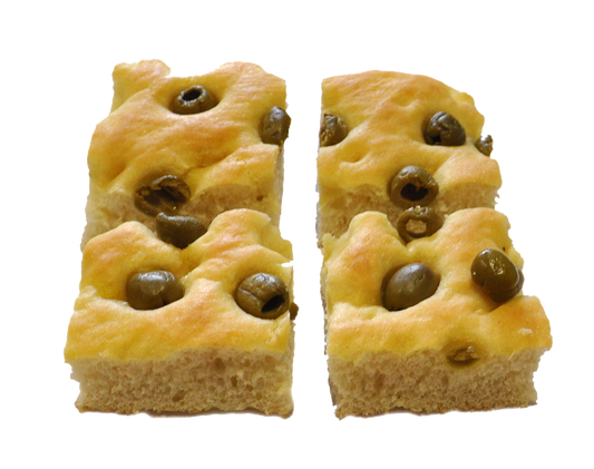 Focaccia alle Olive (tagliata a C)