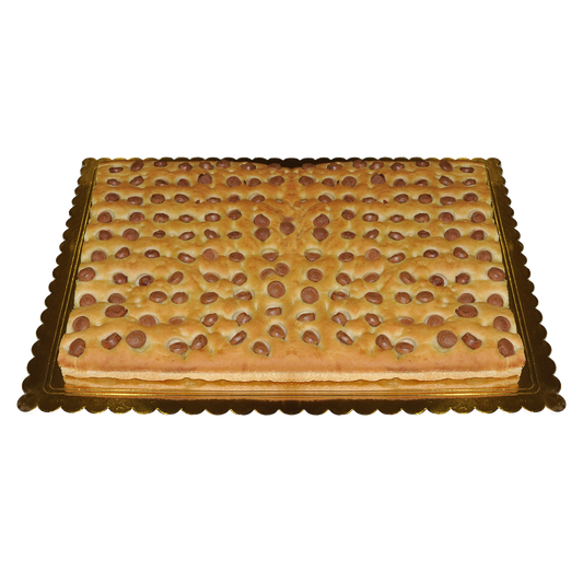 Focaccia ai Wurstel (30x40 cm)